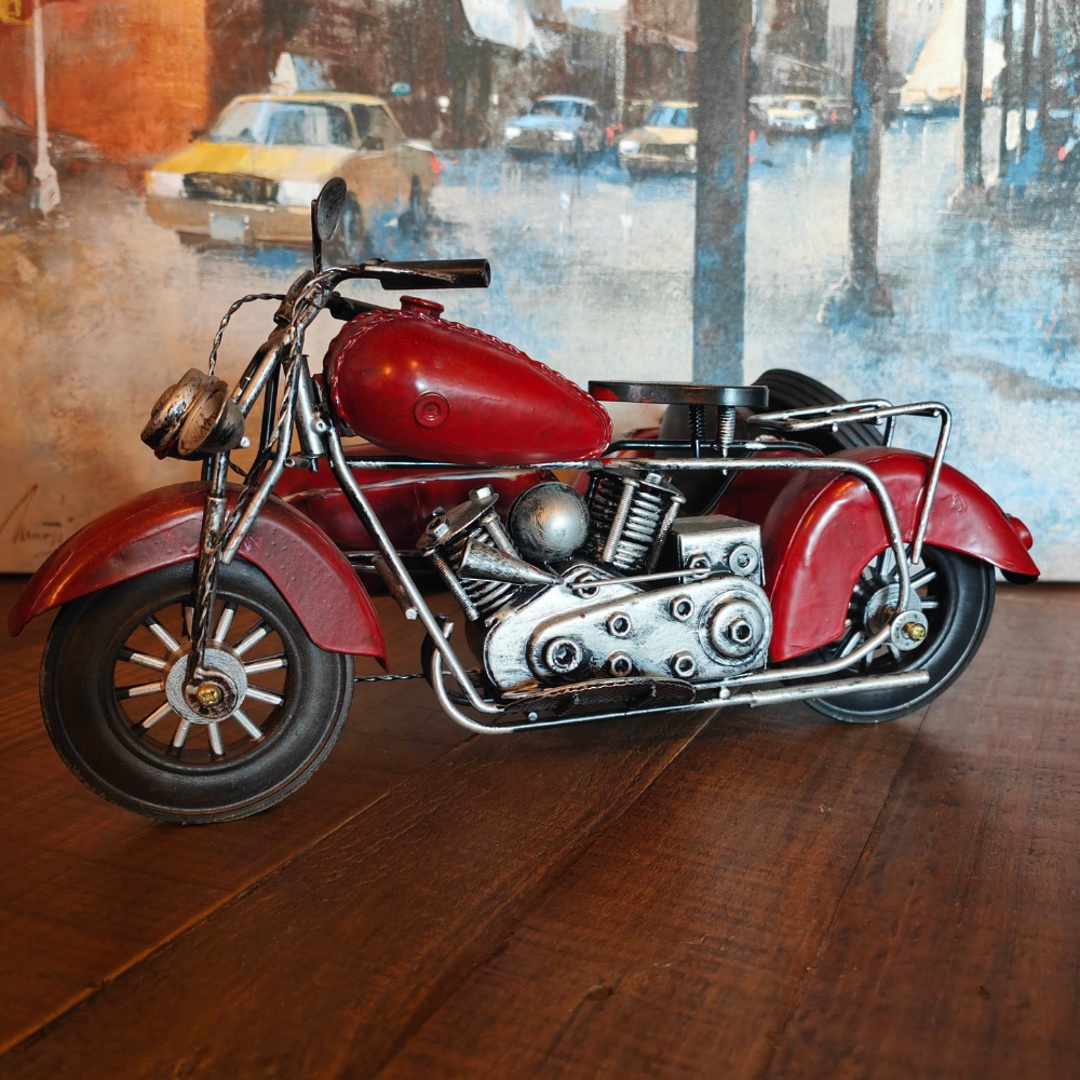 Vintage Motorbike Red image 1